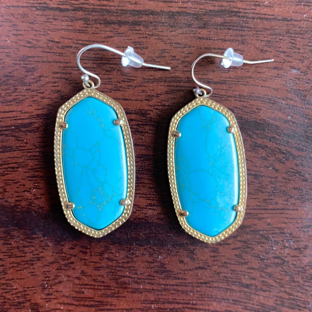 Kendra Scott Elle Drop Earrings in Turquoise